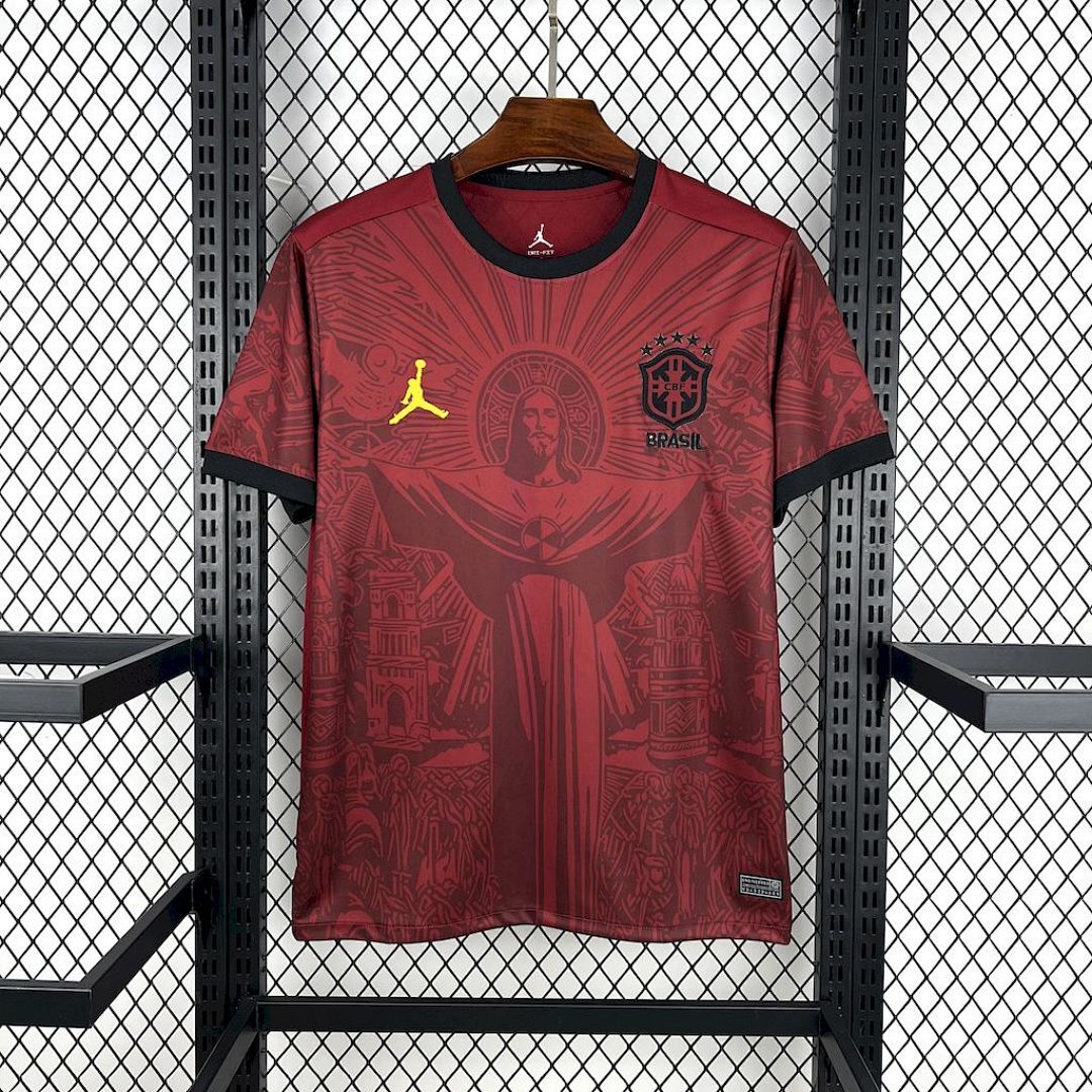 Camisa Brasil Jordan Edição Especial 2025/26 Bordô - Torcedor
