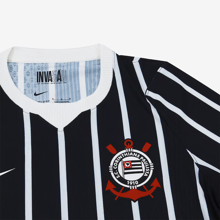 Camisa Corinthians II 2026/27 Preta Jogador - detalhes de acabamento 3
