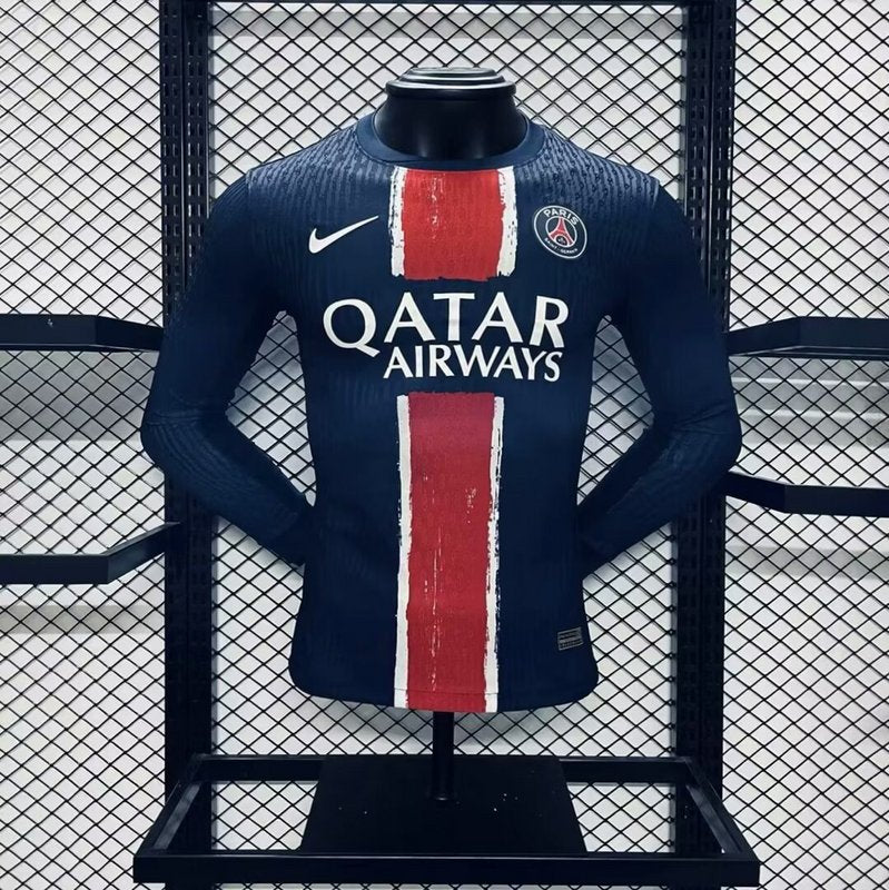 Camisa PSG I 2024/25 Manga Longa - Jogador