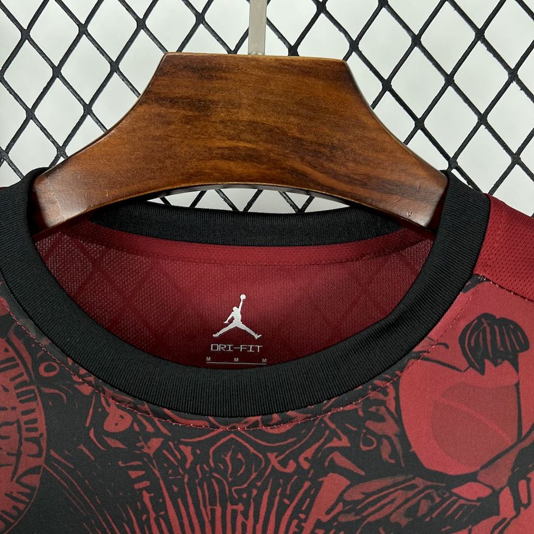 Camisa Brasil Jordan Edição Especial 2025/26 Preta e Vermelha - Torcedor