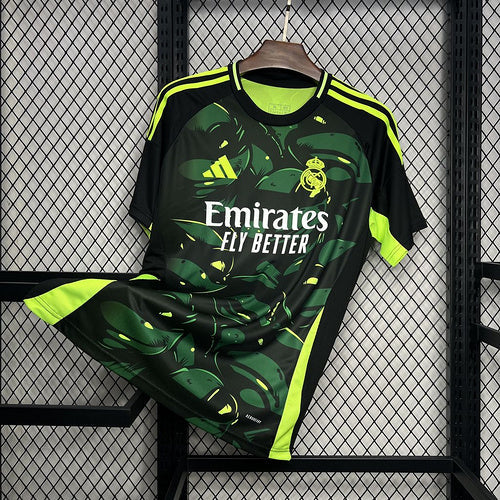 Camisa Real Madrid Edição Especial 2024/25 Preta e Verde - Torcedor