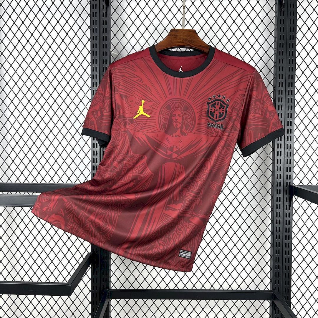 Camisa Brasil Jordan Edição Especial 2025/26 Bordô - Torcedor