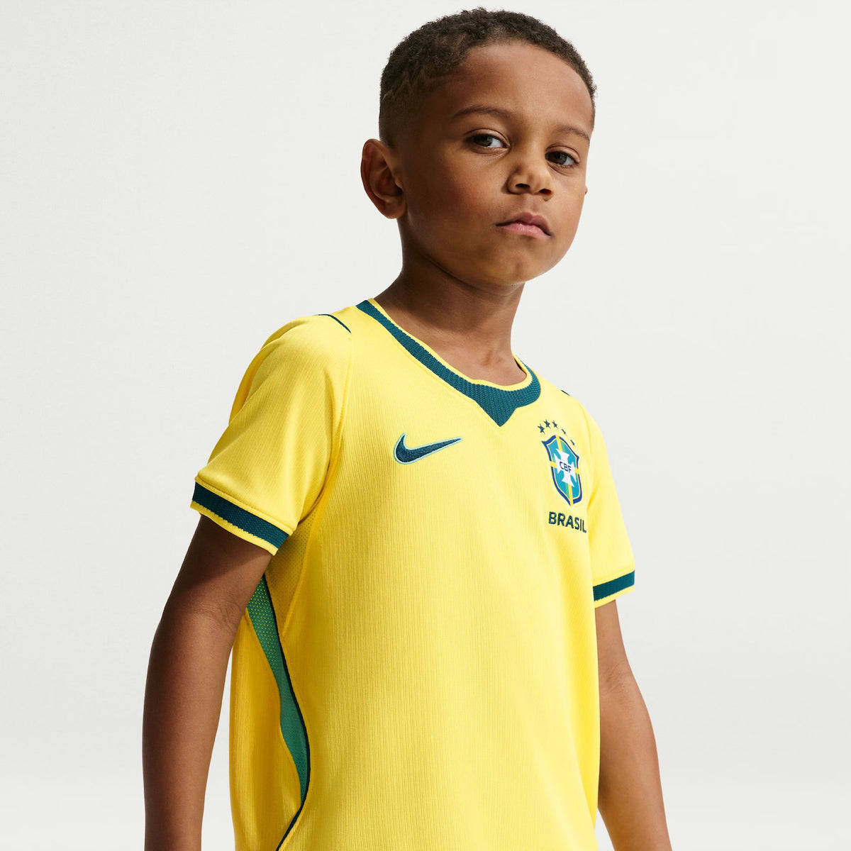 Camisa Brasil Nike I 2026/27 Torcedor Pro Criança - Oliver Company