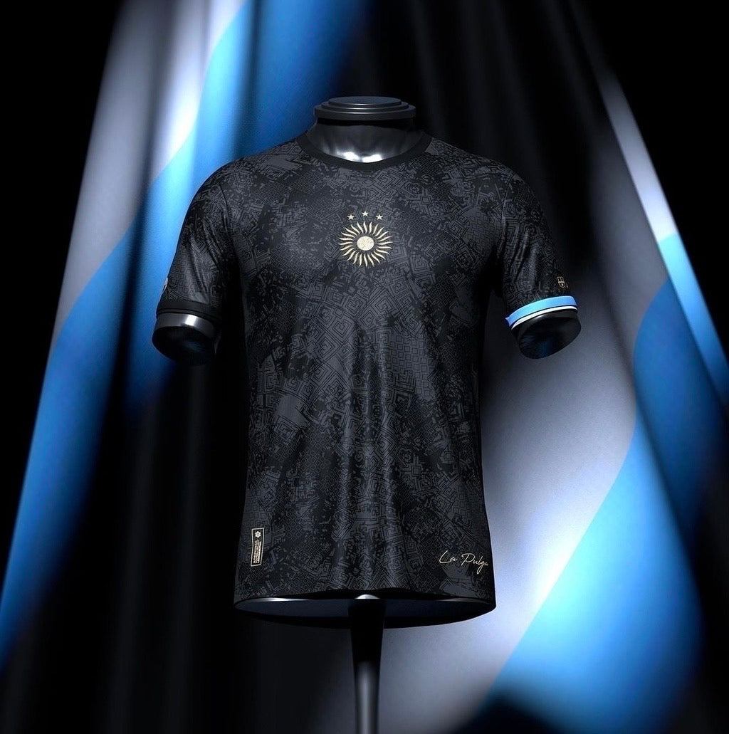 Camisa La Pulga Lionel Messi 10 Preta commafootball - 2023/2024