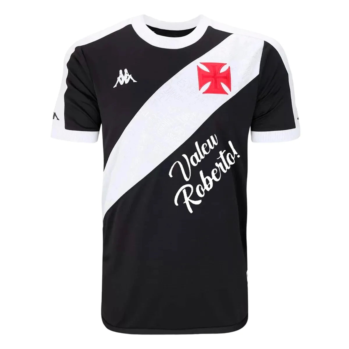 Camisa Vasco Valeu Roberto I 2024/25 Preta e Branca - Torcedor