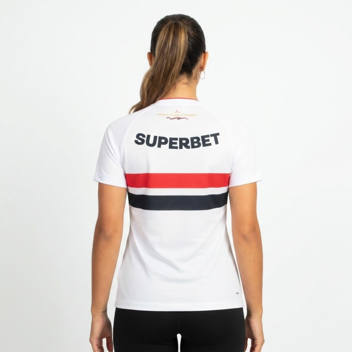 Camisa São Paulo I 2026/27 Branca Feminina Torcedor - detalhes de acabamento 2