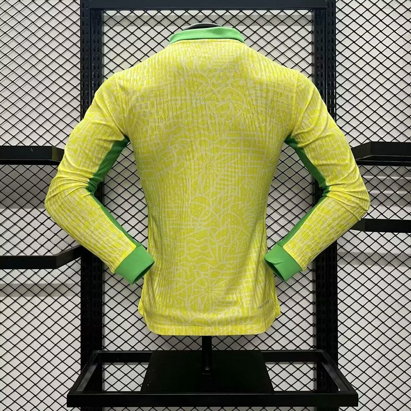 Camisa Brasil Versi I 2024/25 Manga Longa - Jogador