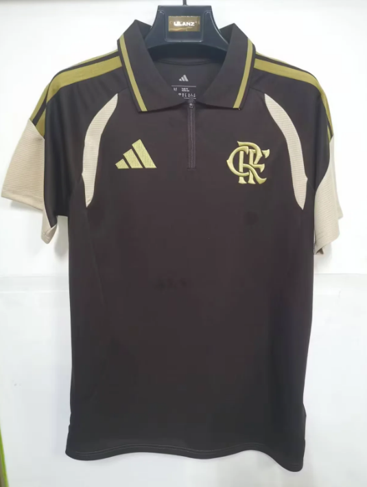 Camisa Flamengo Polo 2026/27 Marrom - Torcedor