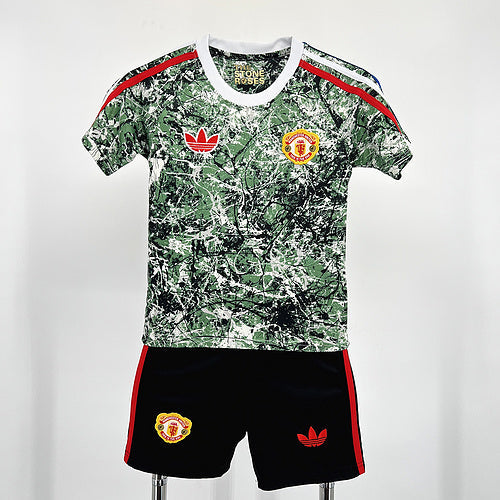 Kit Infantil Manchester United Stone Roses Edição Icon 2024/25