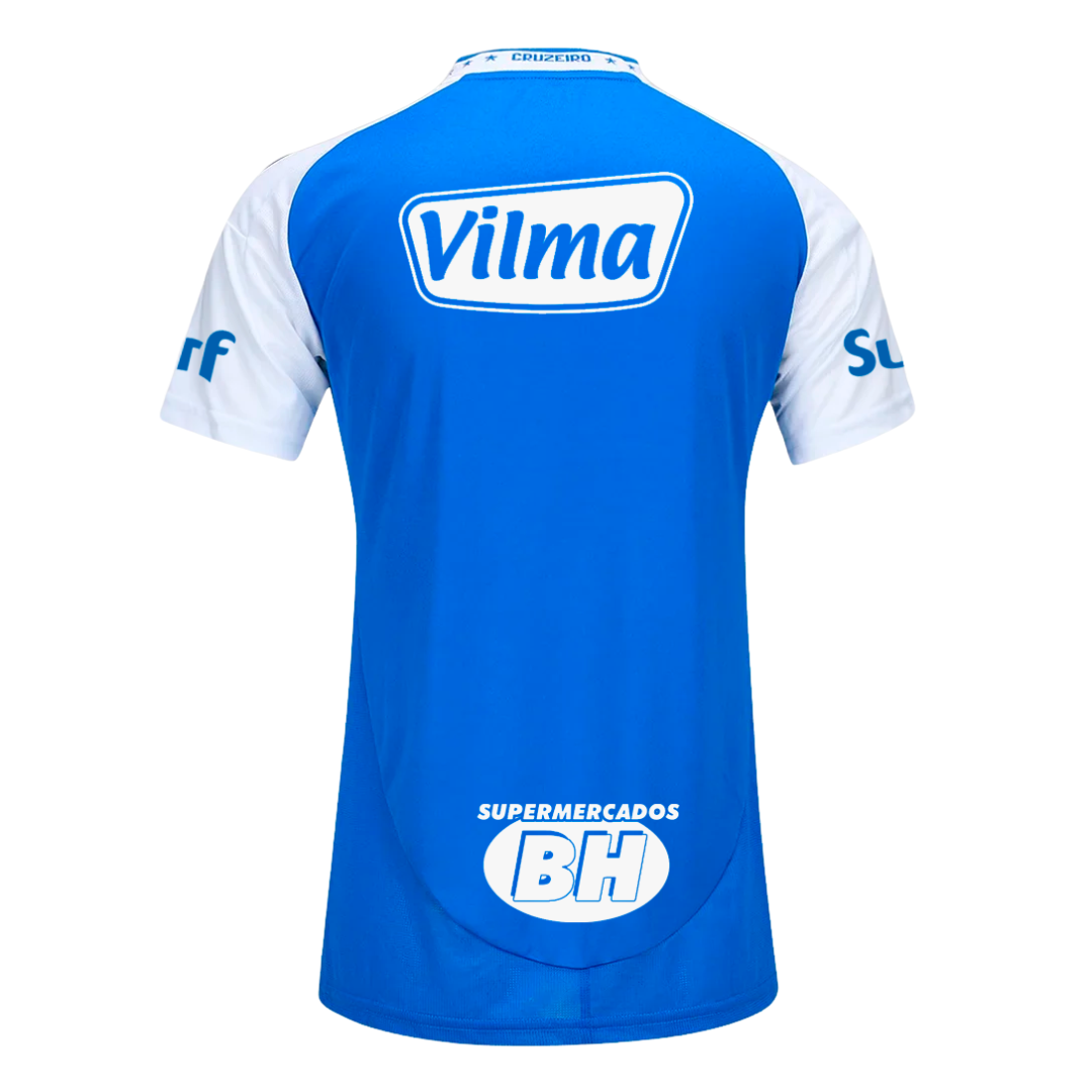 Camisa Cruzeiro Azul C/ Patrocínio I 2025/26 Feminina - Torcedor
