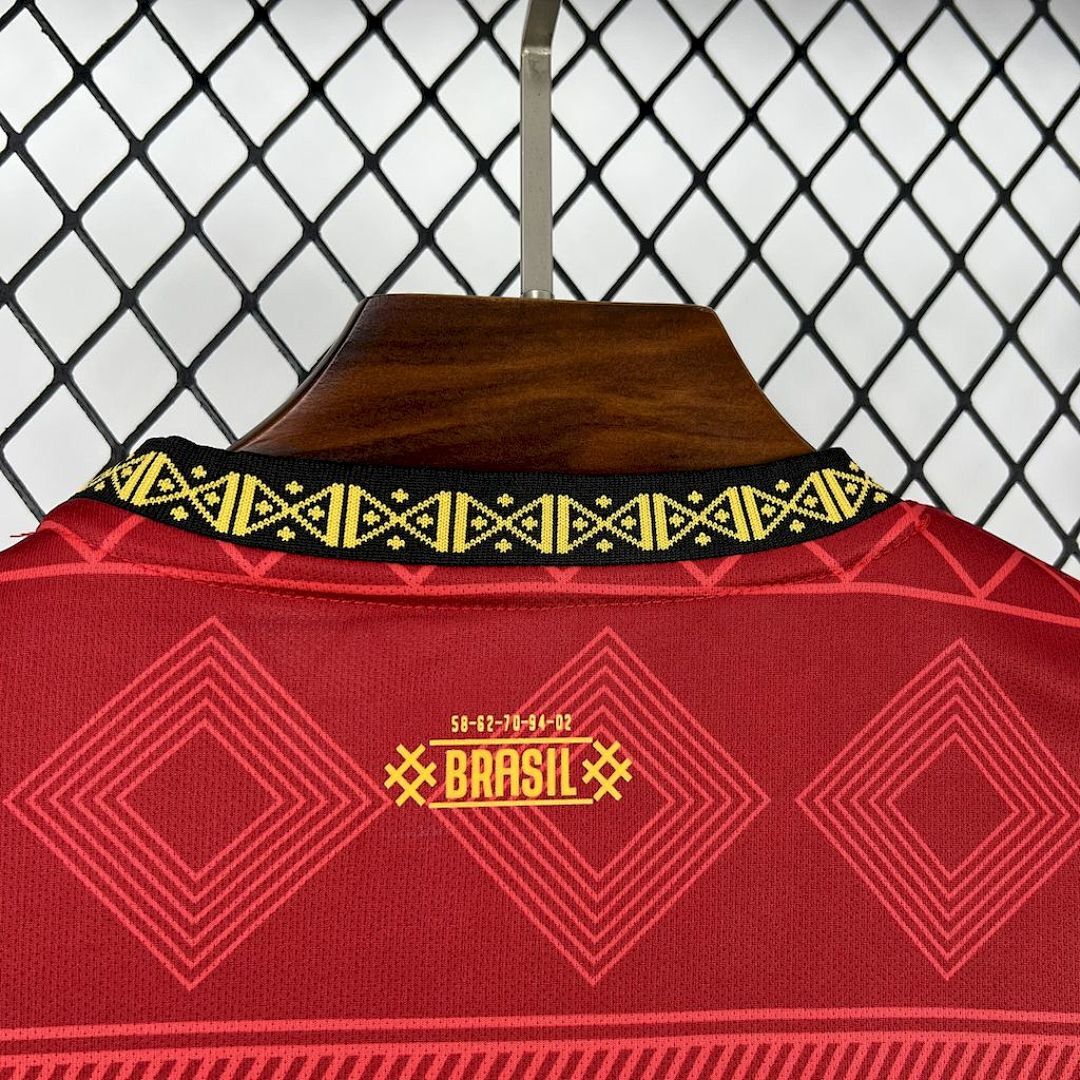 Camisa Brasil Jordan Edição Especial 2025/26 Vermelha - Torcedor