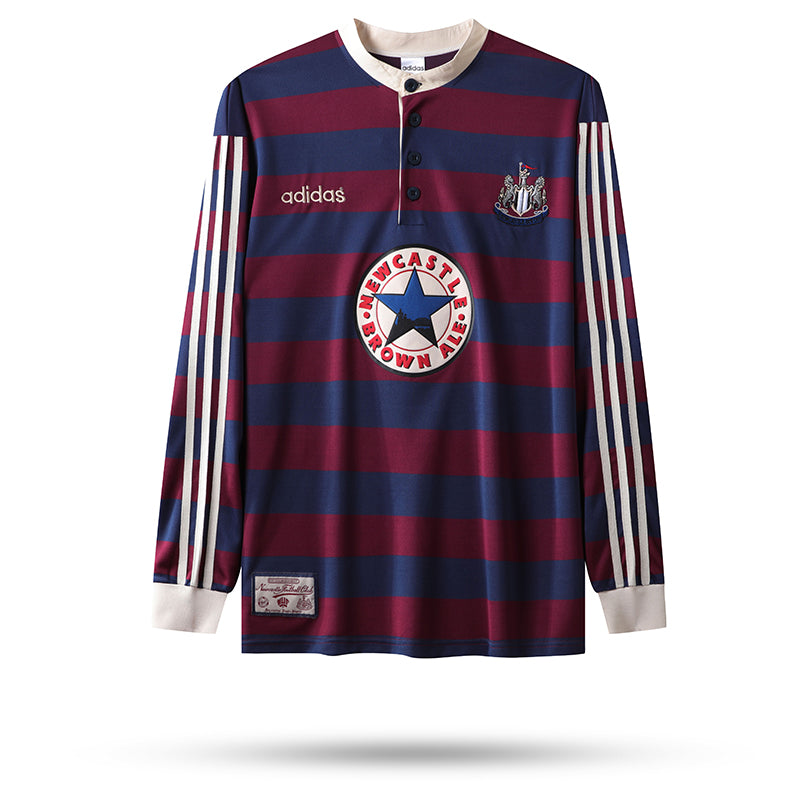 Camisa Retrô Newcastle United II 1995/96 Manga Longa - Oliver Company