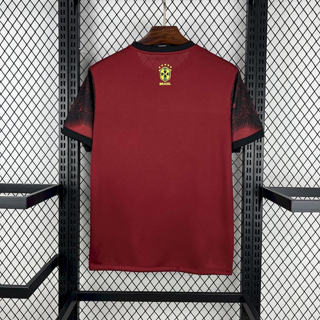 Camisa Brasil Jordan Edição Especial 2025/26 Preta e Vermelha - Torcedor