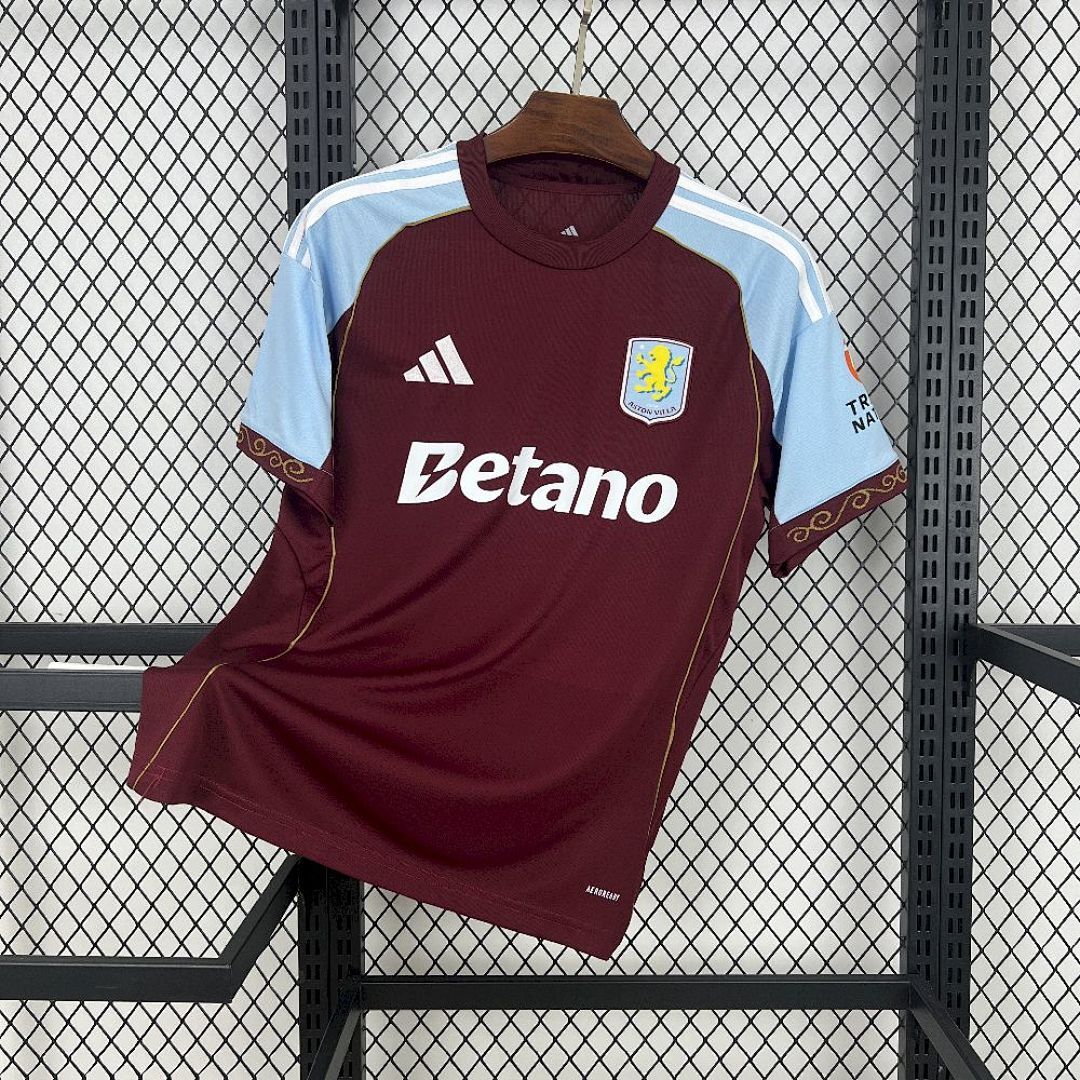 Camisa Aston Villa I 2025/26 - Torcedor