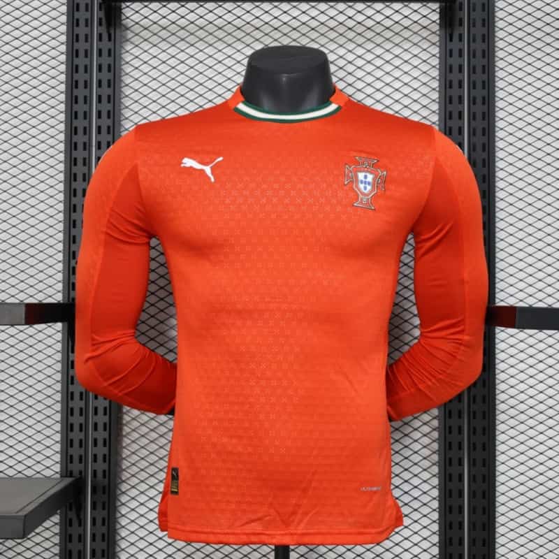 Camisa Portugal I 2025/26 Manga Longa - Jogador
