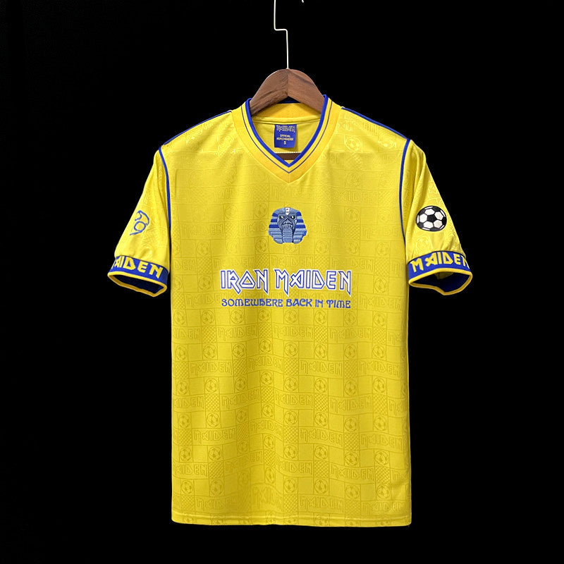 Camisa Retrô West Ham Iron Maiden Size $17 2008 Amarela