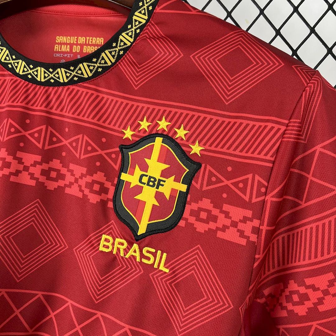 Camisa Brasil Jordan Edição Especial 2025/26 Vermelha - Torcedor