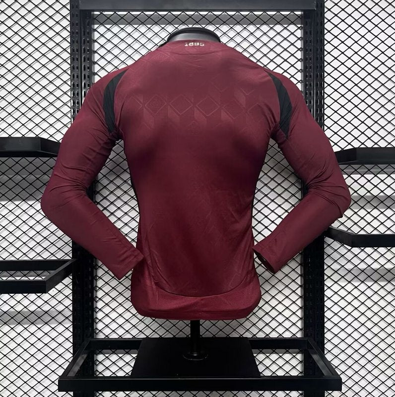 Camisa Bélgica Eurocopa I 2024/25 Manga Longa - Jogador