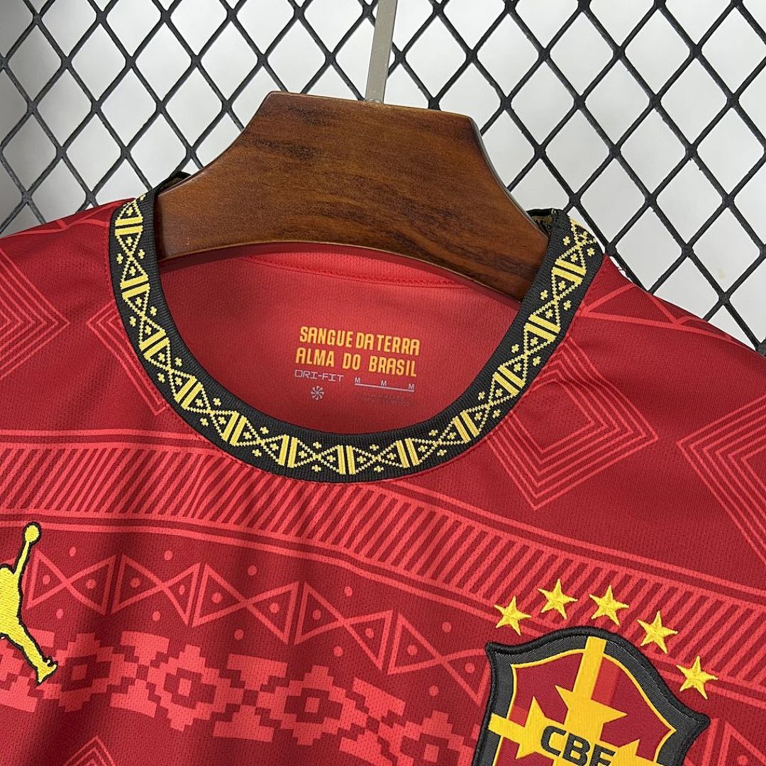 Camisa Brasil Jordan Edição Especial 2025/26 Vermelha - Torcedor