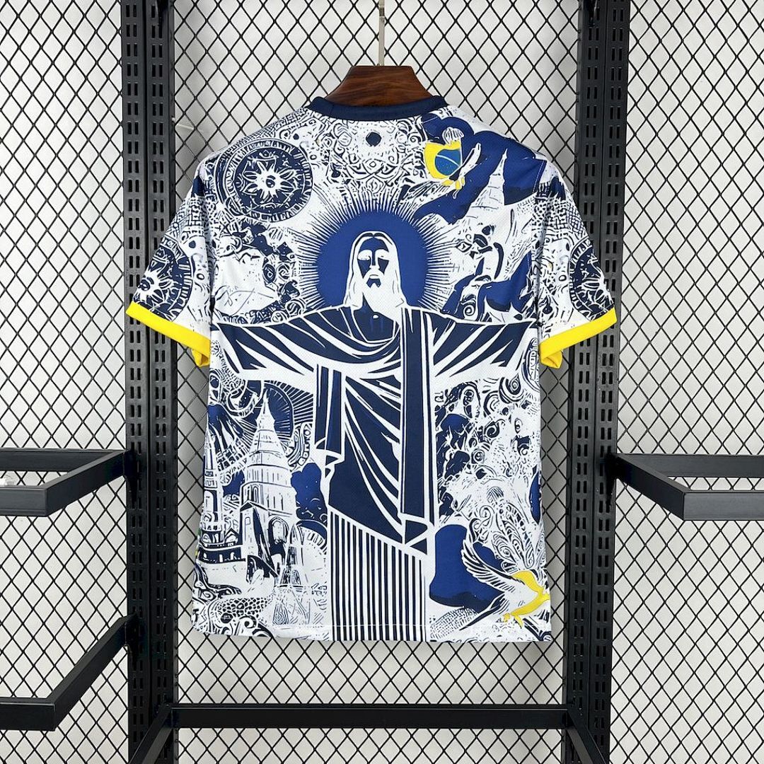 Camisa Brasil 2025/26 Branca e Azul - Torcedor