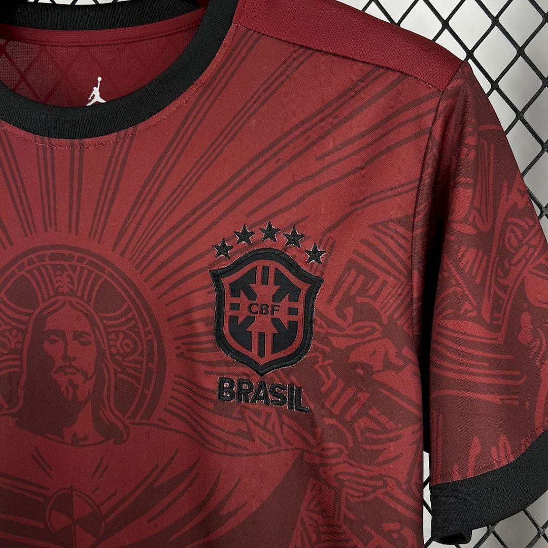 Camisa Brasil Jordan Edição Especial 2025/26 Bordô - Torcedor