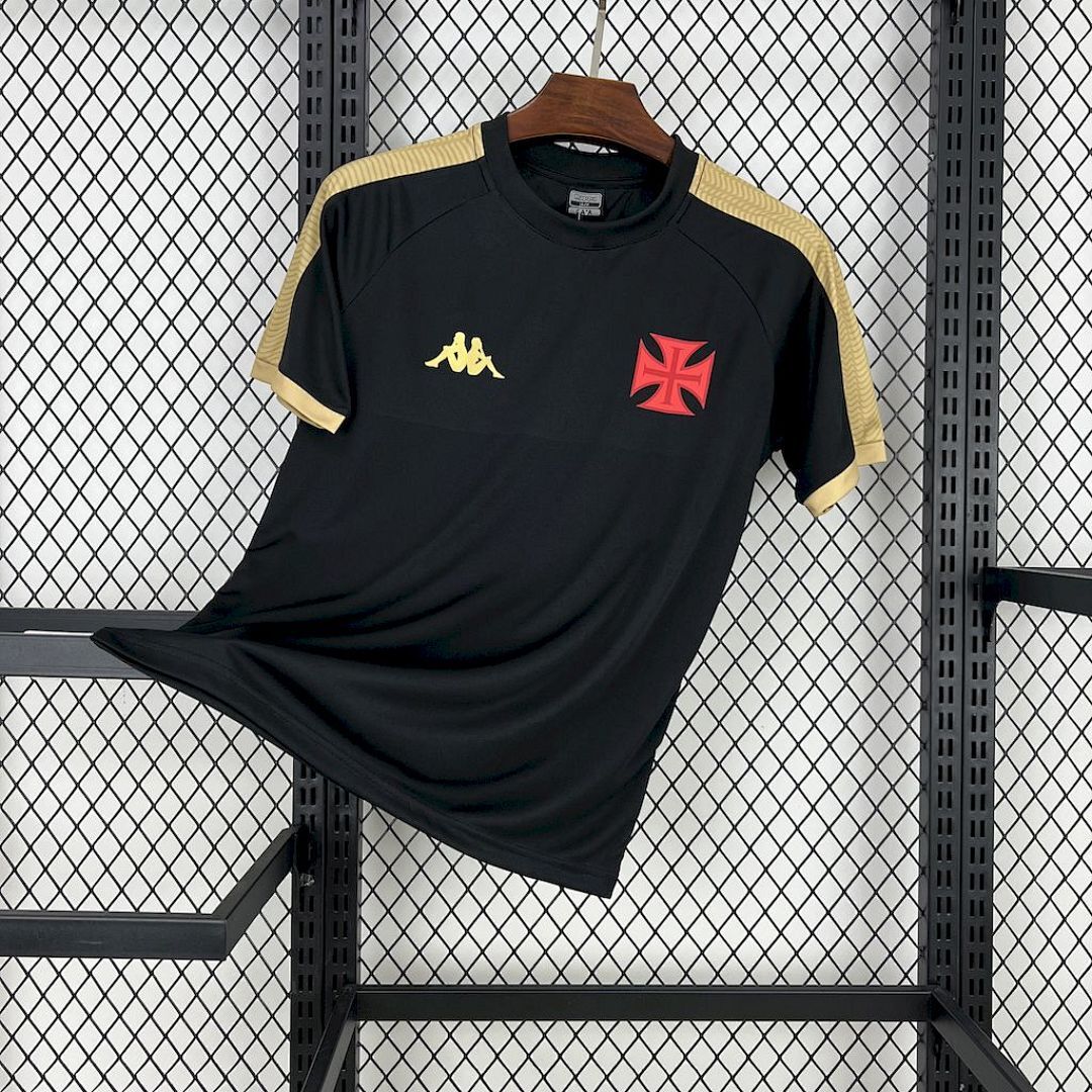 Camisa Vasco da Gama 2025/26 Preta e Dourada - Torcedor - Oliver Company