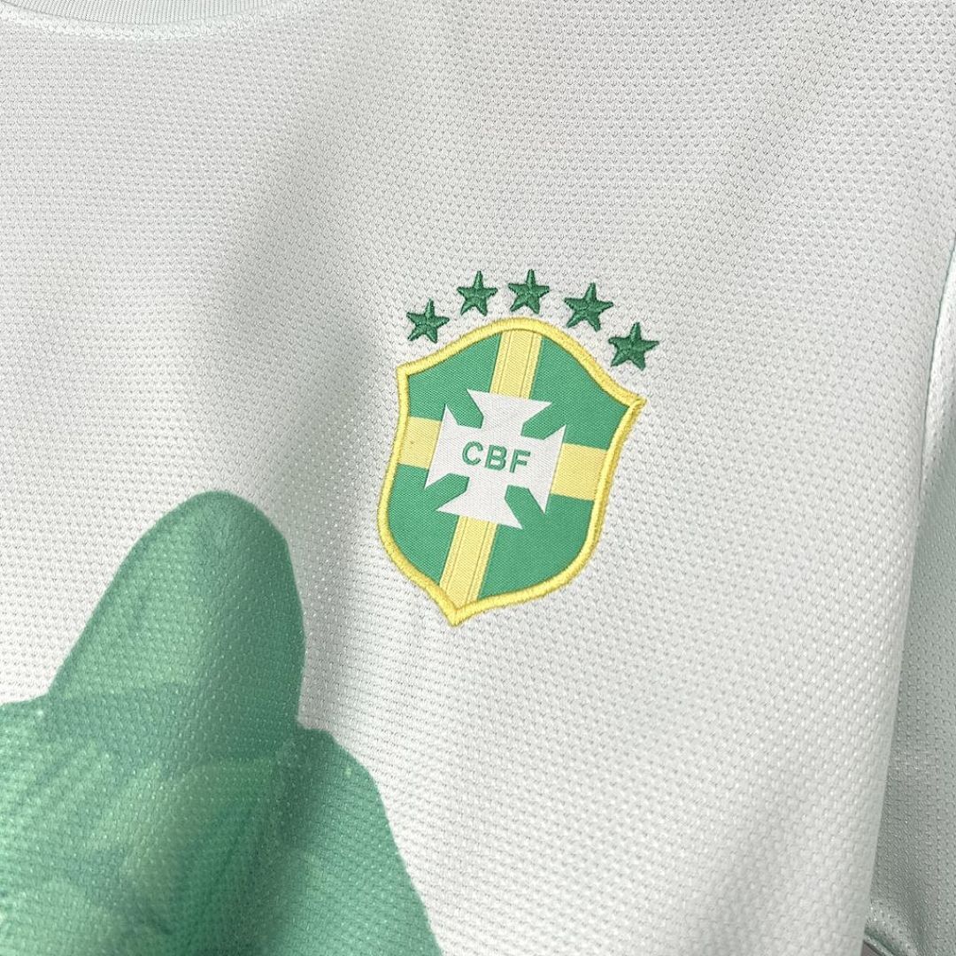 Camisa Brasil 2025/26 Branca e Verde - Torcedor
