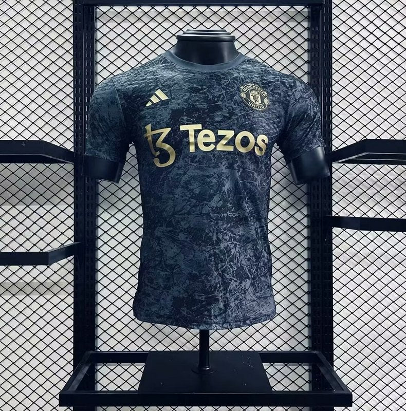 Camisa Manchester United Stone Roses Pré-Jogo 2024/25 - Jogador