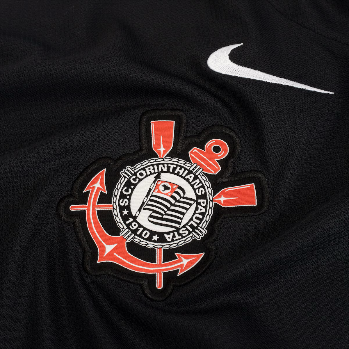 Camisa Corinthians II 2025/26 Preta Feminina - Torcedor