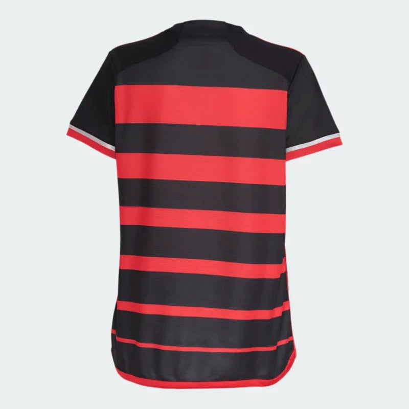 Camisa Feminina Flamengo I 24/25 Adidas Rubro Negro - foto 2