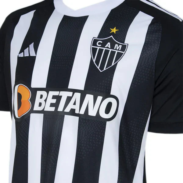 Camisa Atlético Mineiro I 2024/25 Preta e Branca - Torcedor