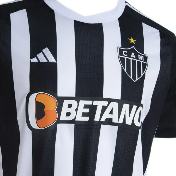 Camisa Atlético Mineiro I 2024/25 Preta e Branca - Torcedor