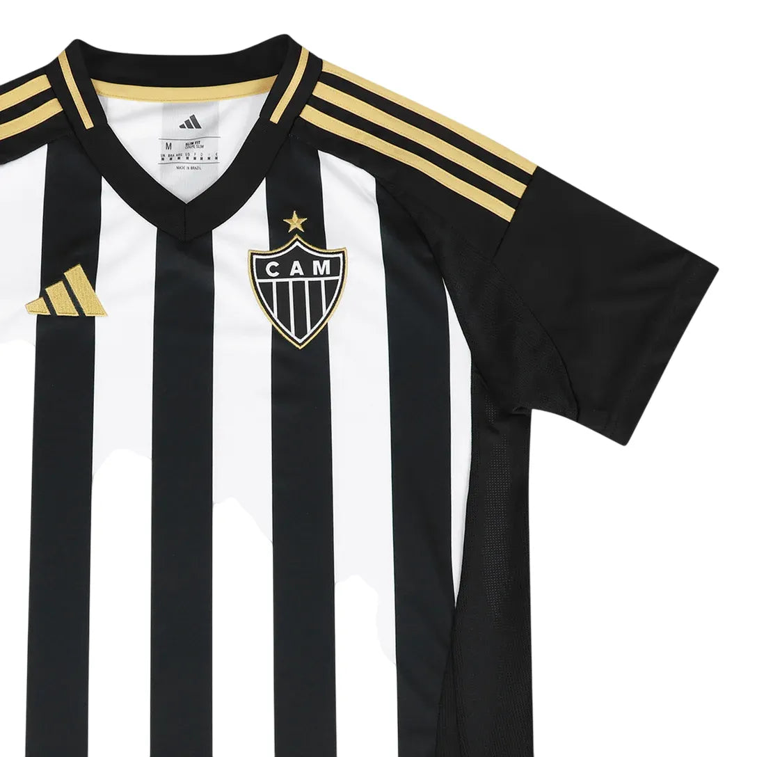 Camisa Atlético Mineiro I 2025/26 Preta e Branca Feminina - Torcedor