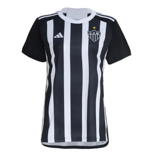 Camisa Atlético Mineiro I 2024/25 Preta e Branca Feminina - Torcedor