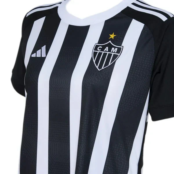 Camisa Atlético Mineiro I 2024/25 Preta e Branca Feminina - Torcedor