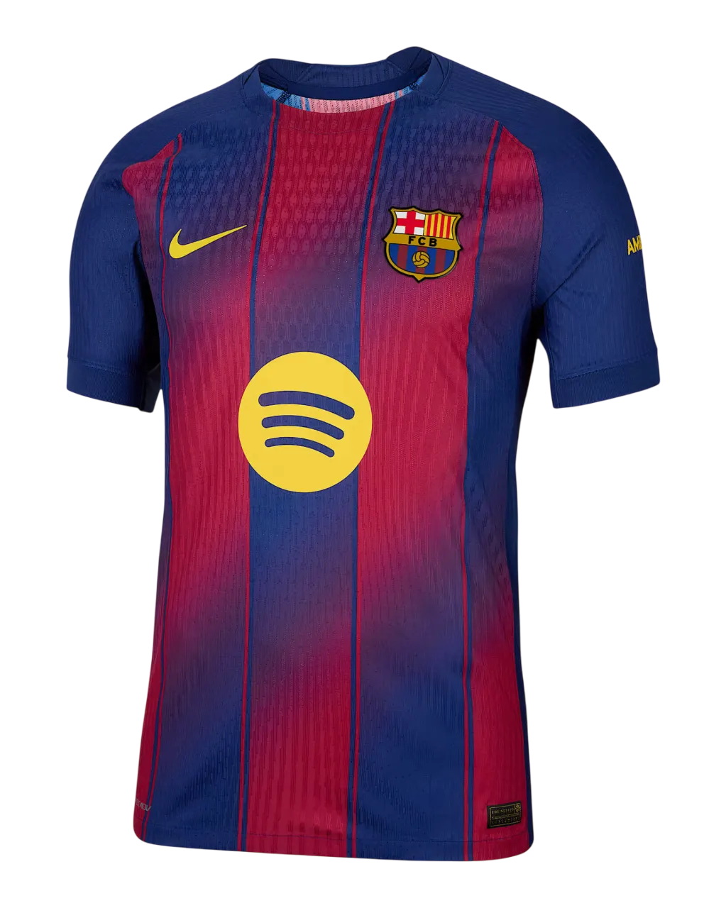 Camisa Barcelona I 2025/26 Azul e Vermelha - Jogador - Oliver Company