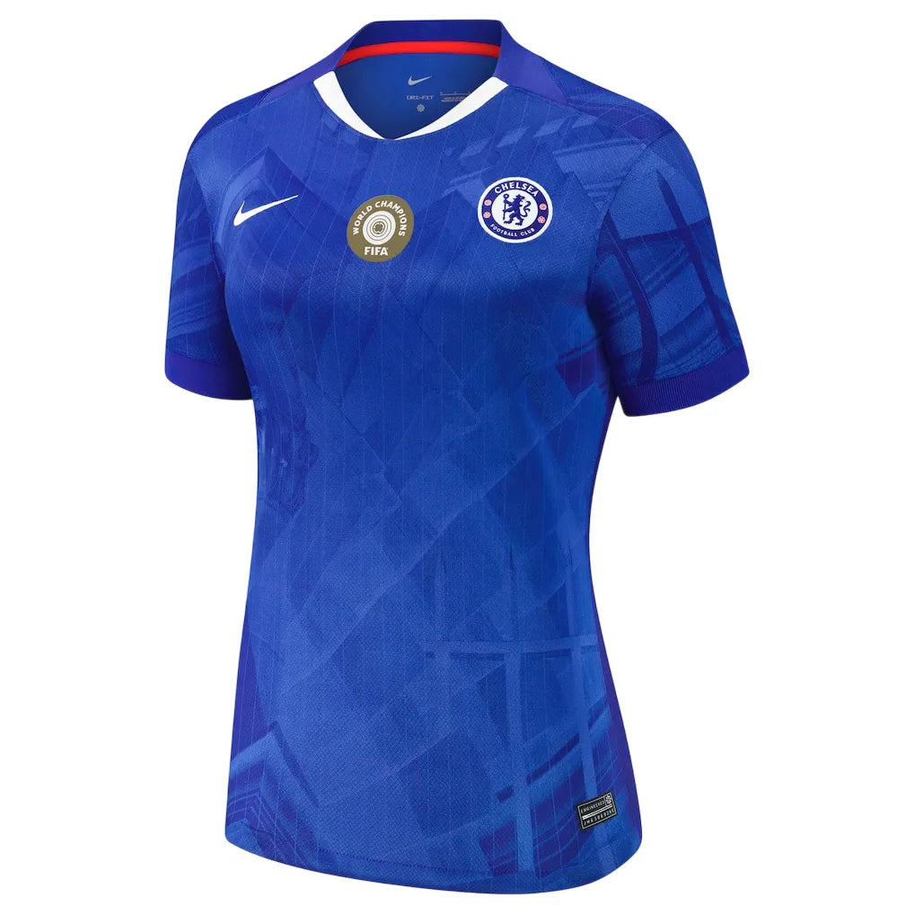 Camisa Chelsea I 2025/26 Azul Feminina - Torcedor