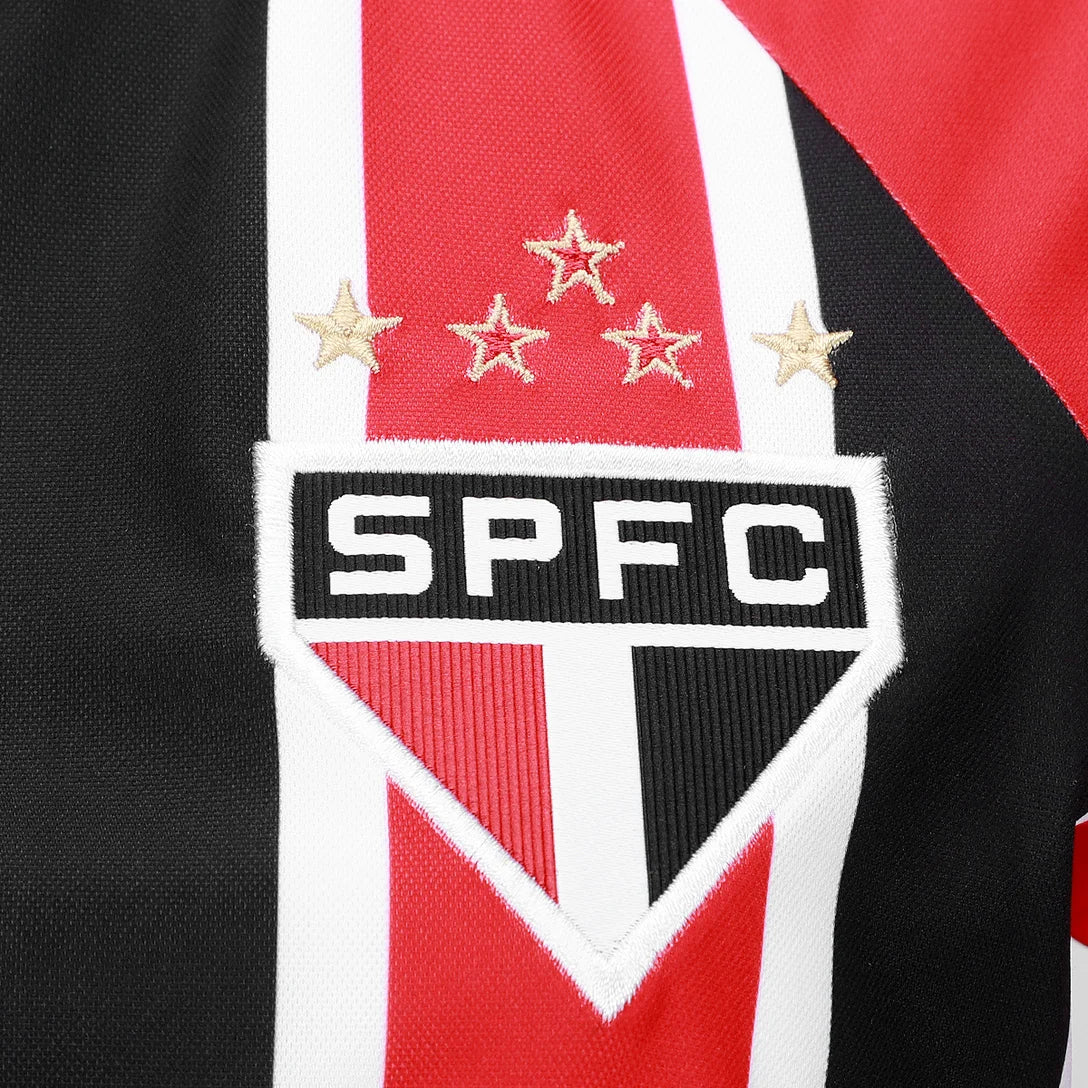 Camisa Tricolor II 2025/26 Vermelha e Preta Feminina - Torcedor