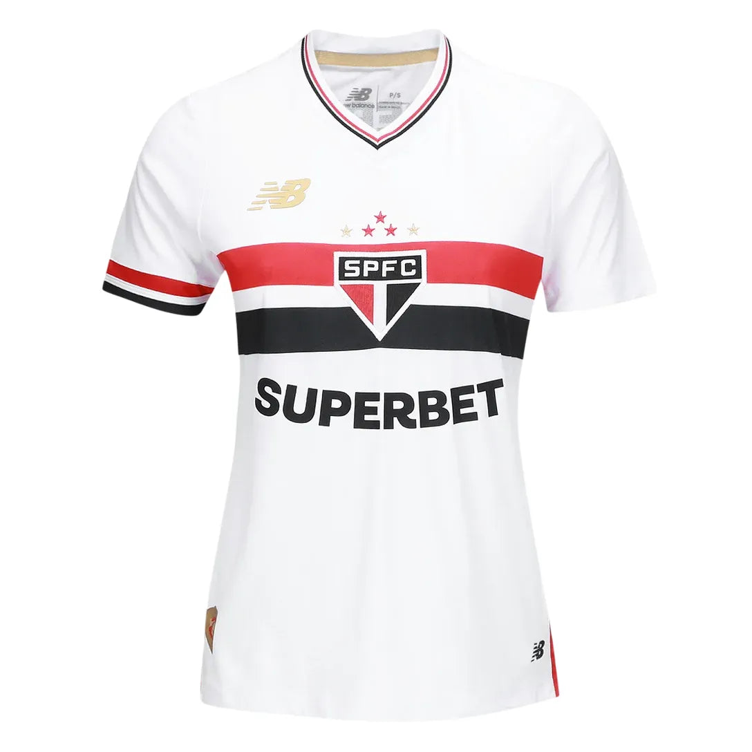 Camisa Tricolor I 2025/26 Branca Feminina - Torcedor