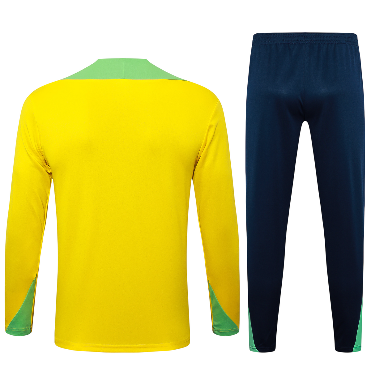 Conjunto Agasalho Treino Brasil 24/25 - Amarelo e Verde - foto 3