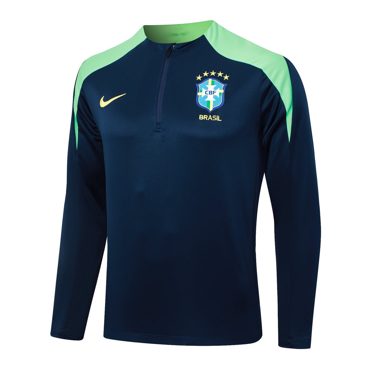 Conjunto Agasalho Treino Brasil 24/25 - Azul e Verde - foto 4