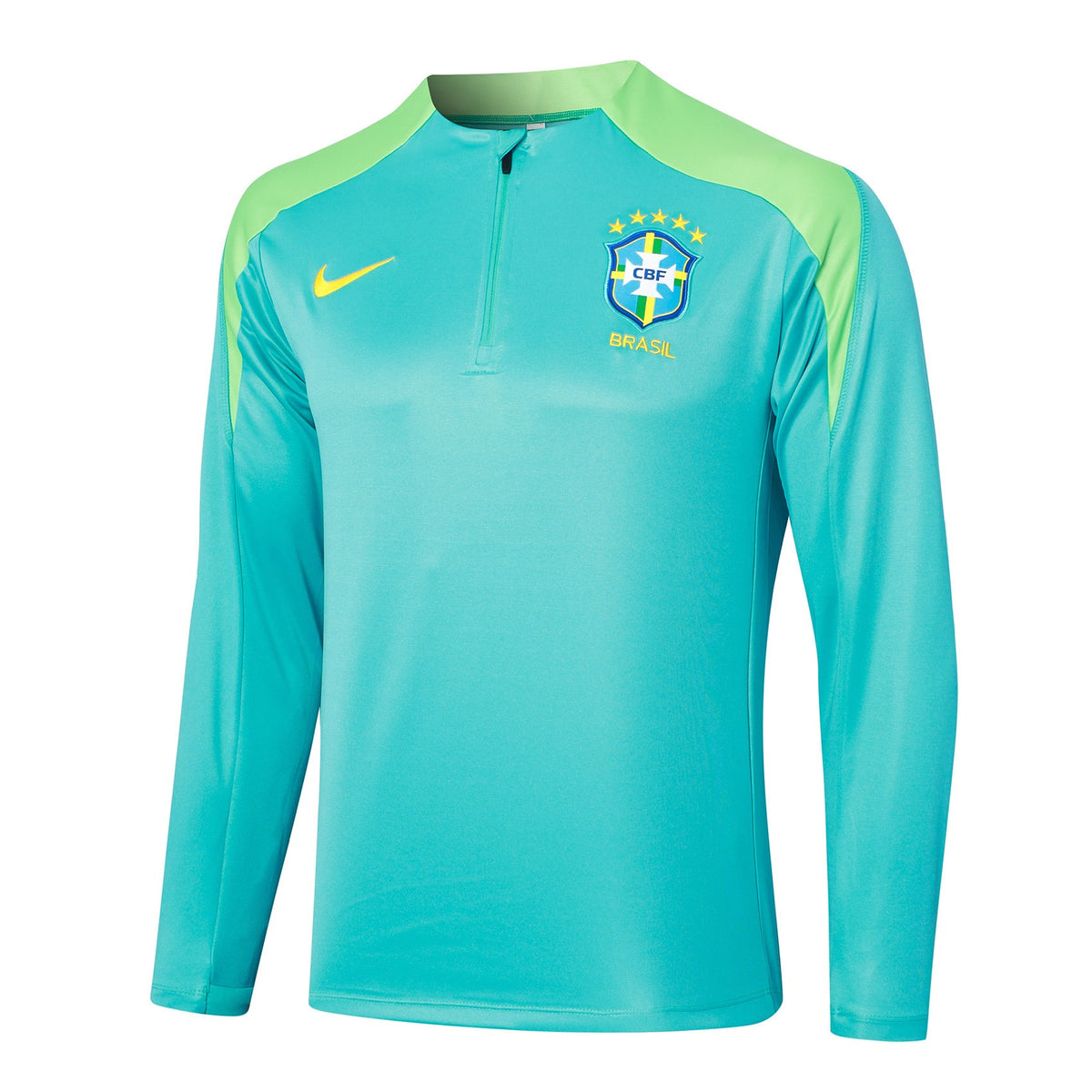 Conjunto Agasalho Treino Brasil 24/25 - Azul Ciano - foto 4