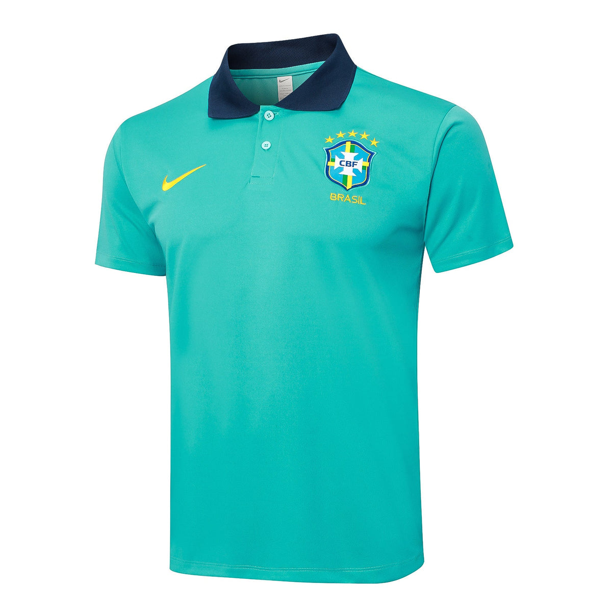Conjunto Brasil Treino Polo 24/25 - Azul Ciano - foto 4