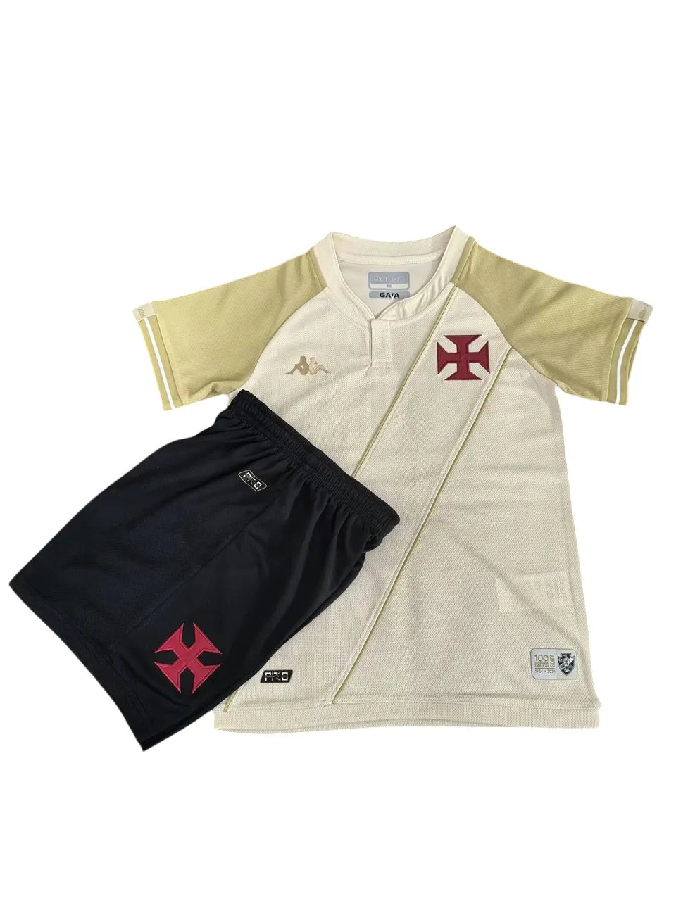 Conjunto Infantil Vasco III 24/25 - Bege - foto 2