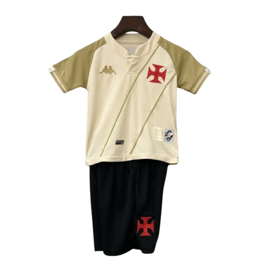 Conjunto Infantil Vasco III 24/25 - Bege - foto 3