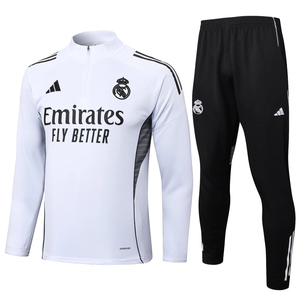Conjunto Agasalho Treino Real Madrid 25/26 - Branco - Oliver Company