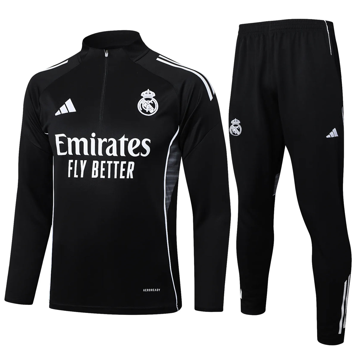 Conjunto Agasalho Treino Real Madrid 25/26 - Preto - Oliver Company
