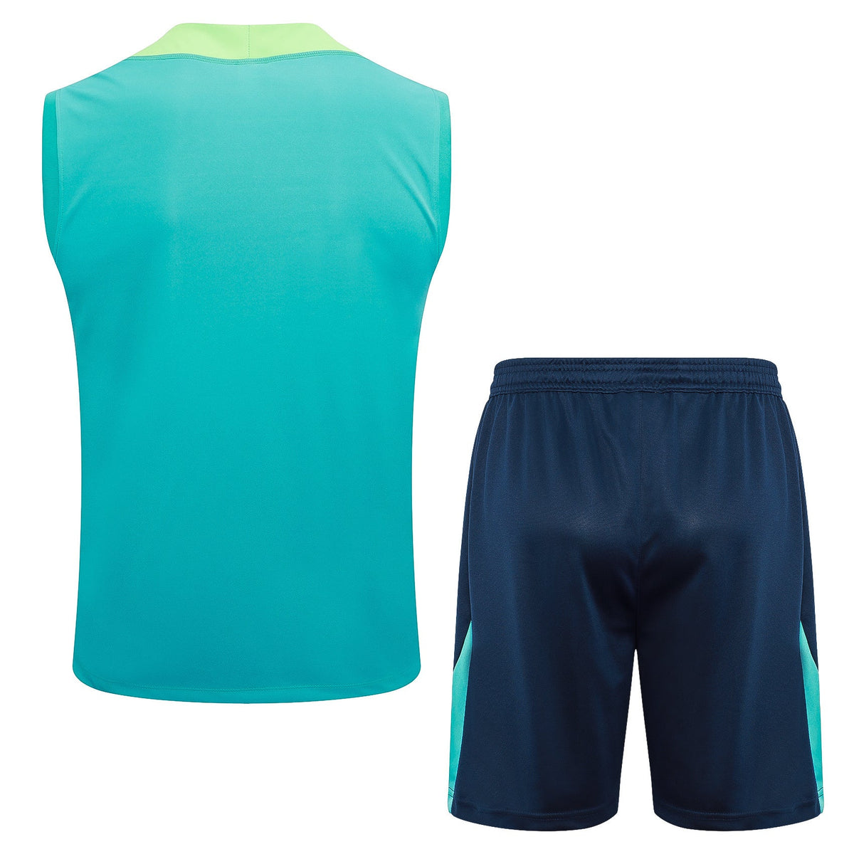 Conjunto Brasil Treino Regata 24/25 - Azul Ciano - foto 3