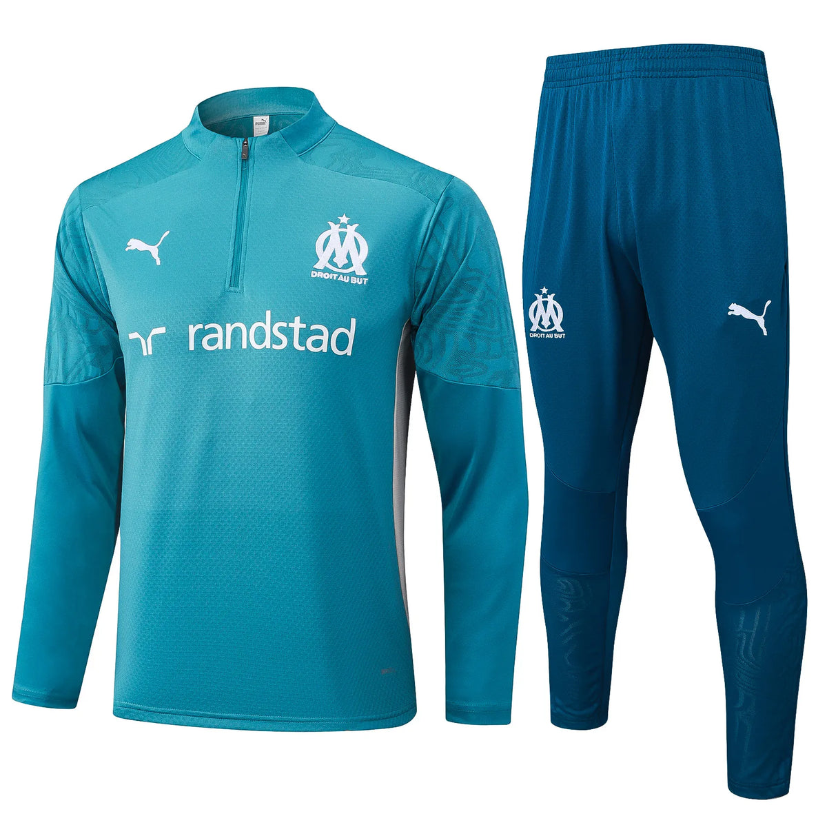Conjunto Agasalho Treino Olympique de Marseille 24/25 - Azul