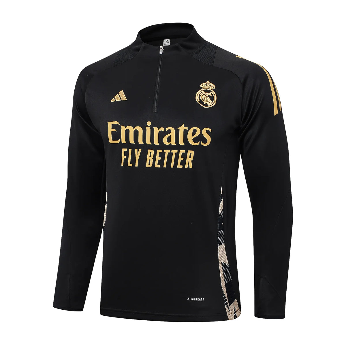 Conjunto Agasalho Treino Real Madrid 24/25 - Preto